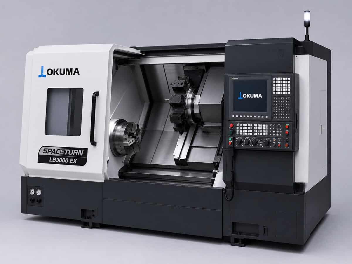 Okuma SPACE TURN Series CNC lathe, European branding of the LB EX platform